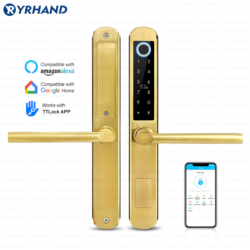 Smart Home Website - IP66 goud roestvrij staal schuifglas Smart
