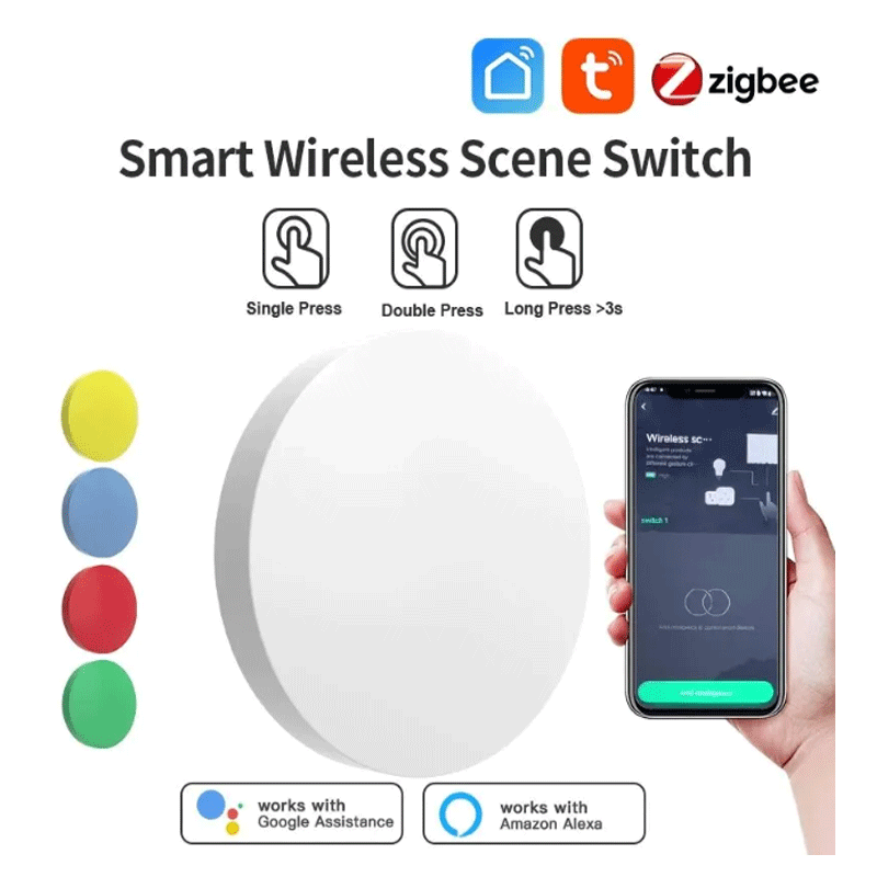 Smart Home Button - Tuya ZigBee slimme draadloze knop Scèneschakelaar