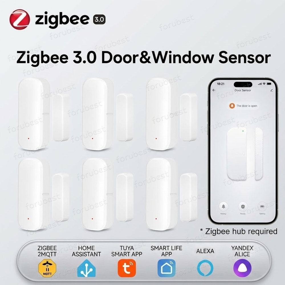 Smart Home Website - Zigbee 3.0 Deur Raam Sensor Inbreker