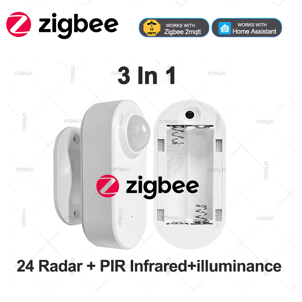 Zigbee Motion Sensor - 3 In 1 Zigbee Menselijke aanwezigheidssensor