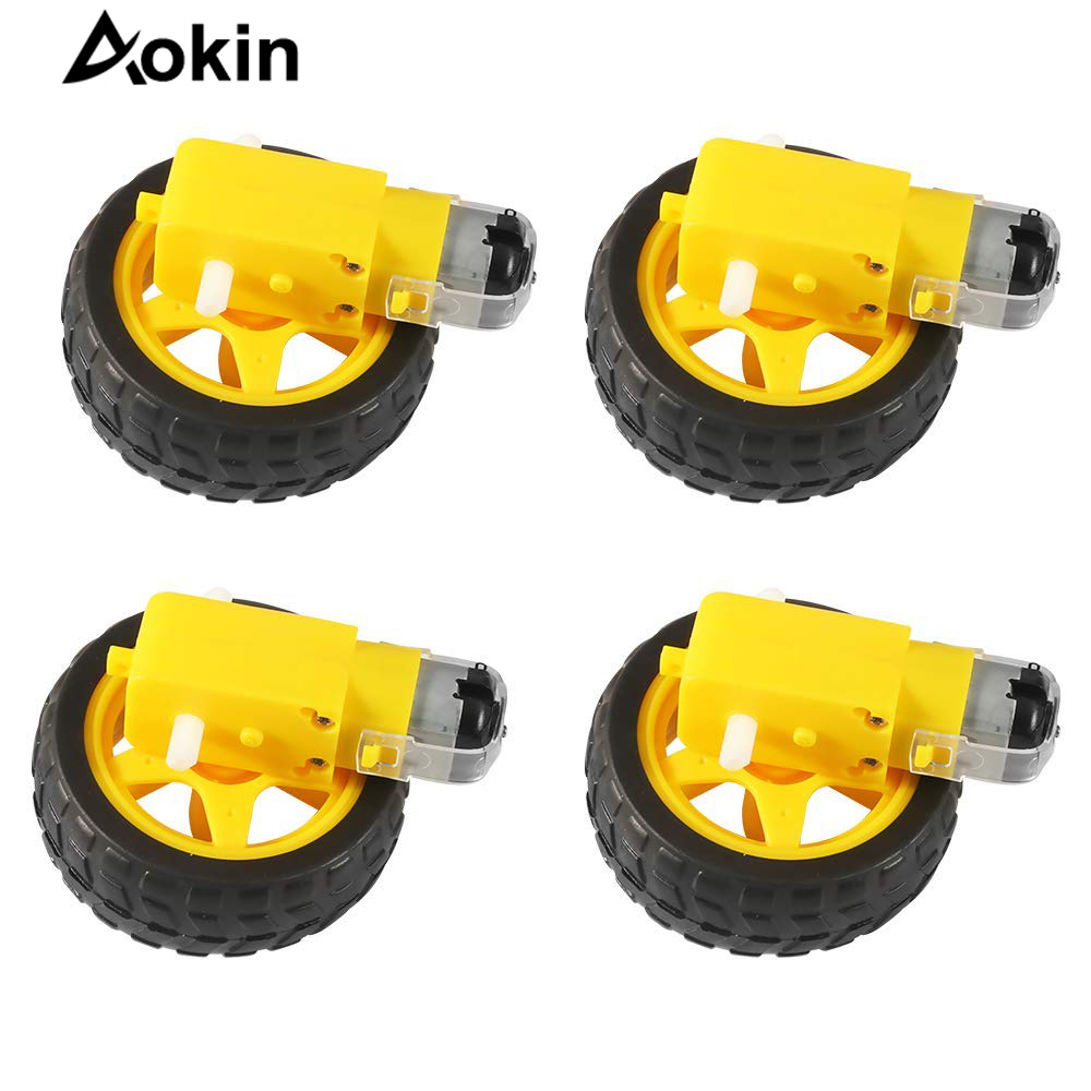 Smart Home Yellow - 4 Stuks Dc Elektrische Motor +