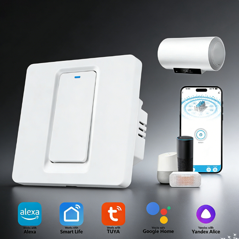 Smart Home Button - Slimme boilerschakelaar/WiFi en Bluetooth-aanraakbediening Werkt met