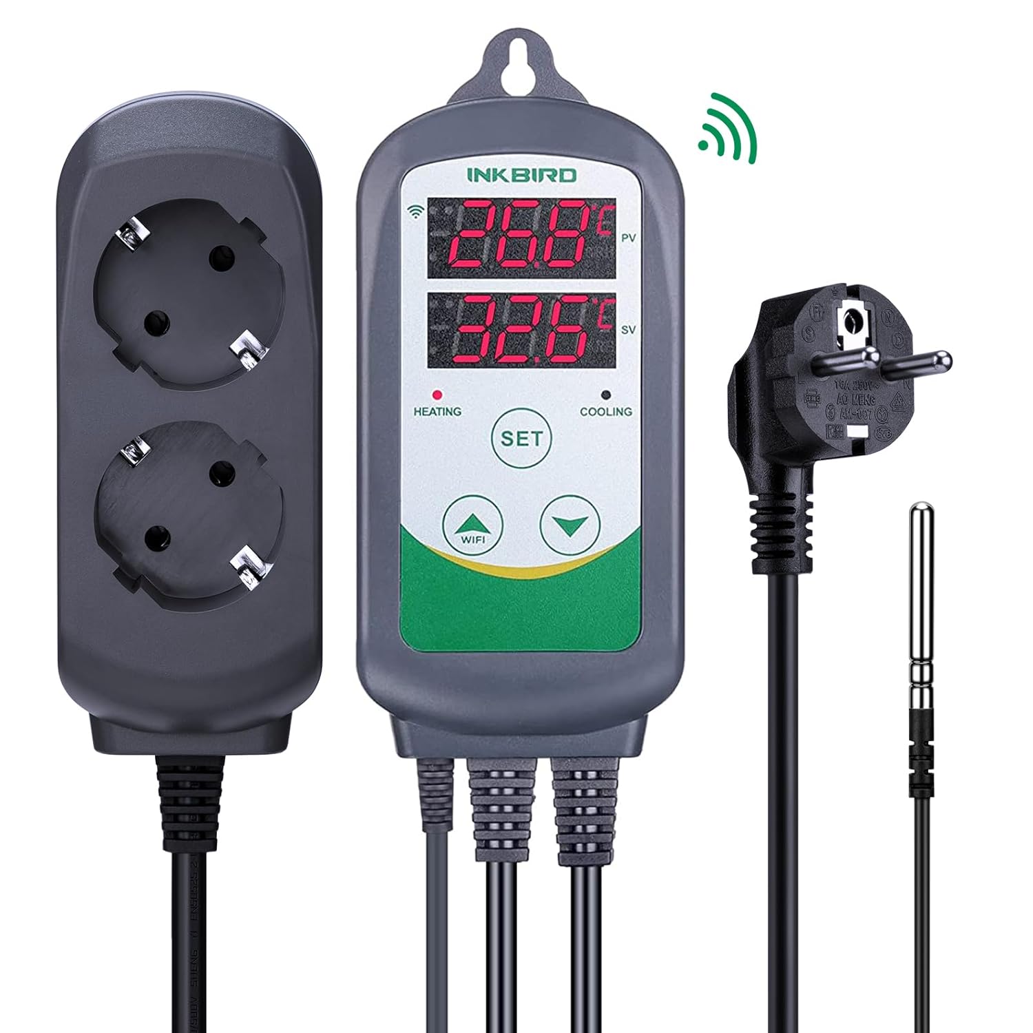 Smart Home Thermostat - Inkbird ITC-308-WiFi Digitale Temperatuurregelaar 220V Eu