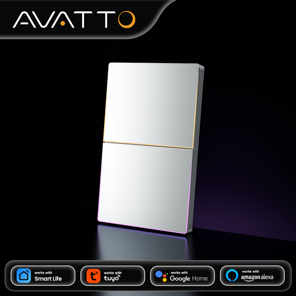 Smart Home Button - AVATTO 1/2/3/4-voudige WiFi slimme lichtschakelaar, draadloze