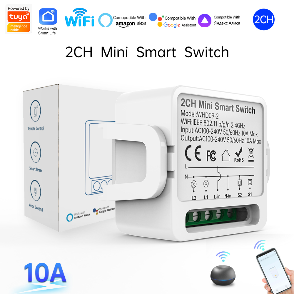 Smart Home Button - 2-weg Tuya Smart Switch 2-voudige slimme
