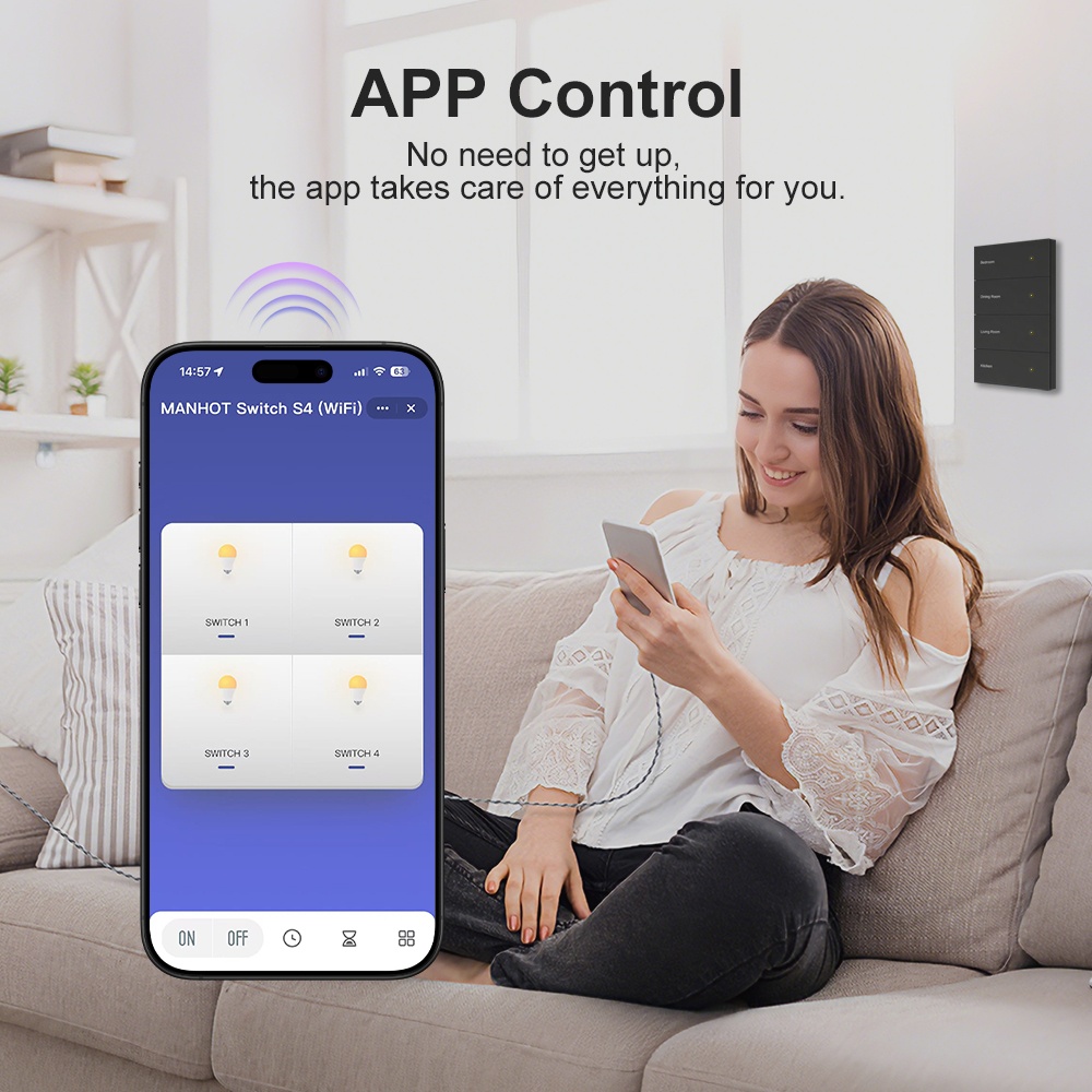 Manhot DIY Naam Schakelaar Zig - Smart Home Button recensie en prijs
