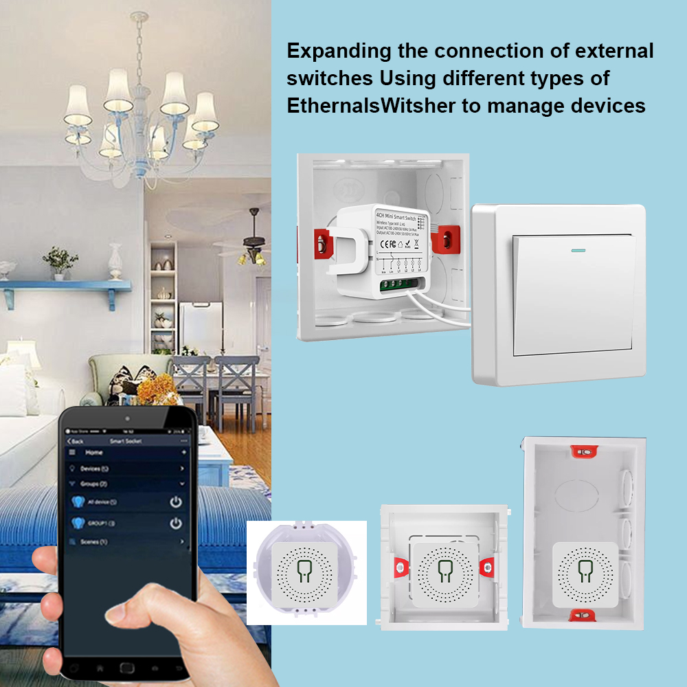 Tuya WiFi Smart Switch 1/2/3/4 - Smart Home Button recensie en prijs