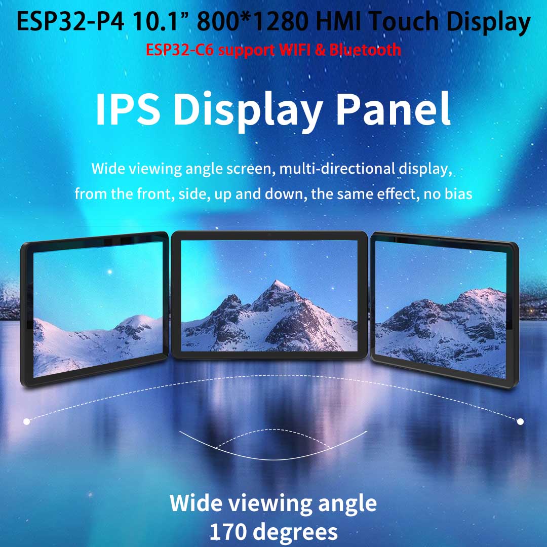 ESP32-P4 10.1 inch 800*1280 IP - Smart Home Arduino recensie en prijs
