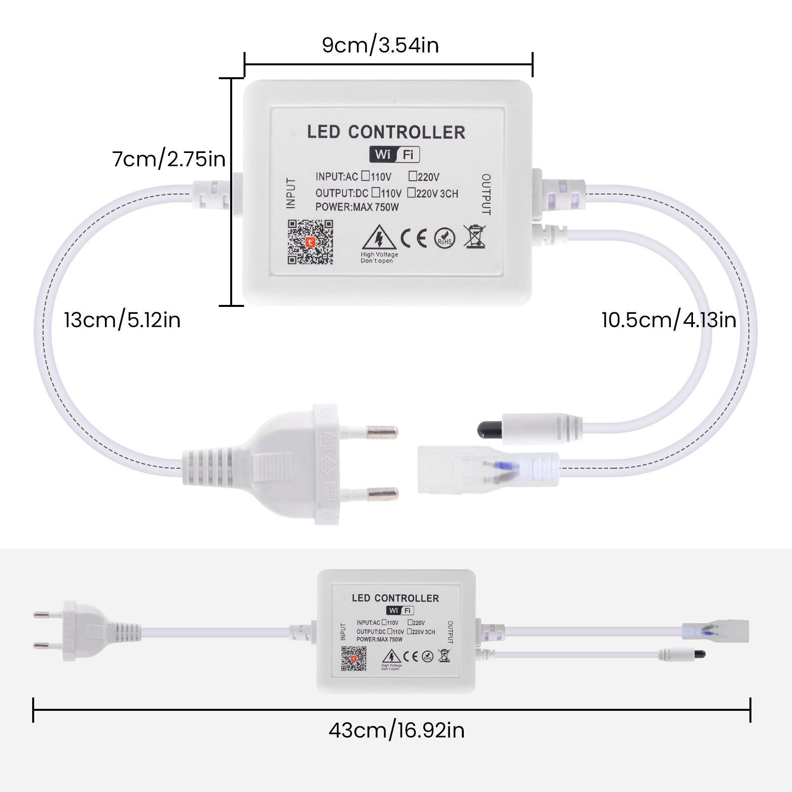 Tuya WIFI LED Dimmer voor 10mm - Smart Power Strip recensie en prijs