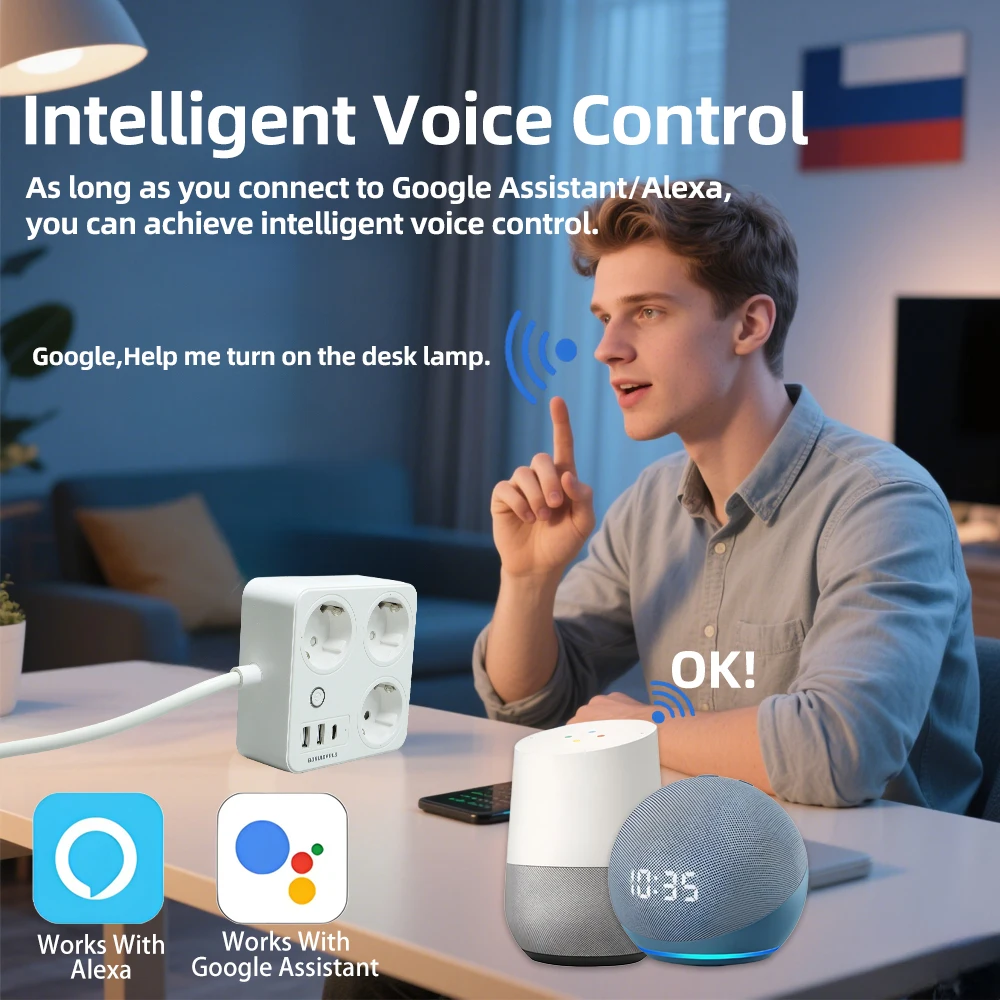 BORUIDAPLS ZigBee EU Smart Pow - Smart Power Strip recensie en prijs