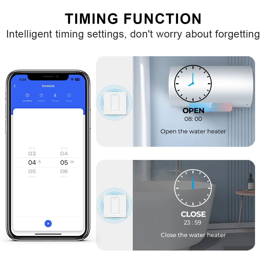 Slimme boilerschakelaar/WiFi e - Smart Home Button recensie en prijs