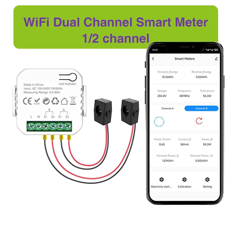 Tuya Wifi Smart Power Meter me - Smart Home Tuya recensie en prijs
