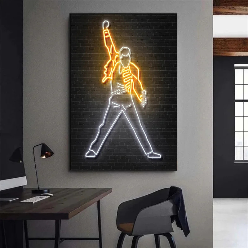 Abstracte Neon Rapper Ster Pos - Smart Home Room recensie en prijs