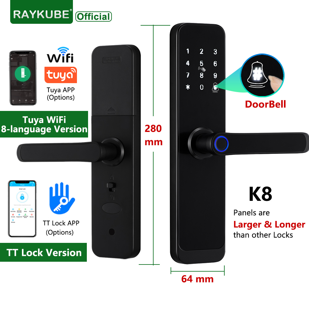 RAYKUBE K8 Smart Deurslot TTlo - Smart Home Website recensie en prijs