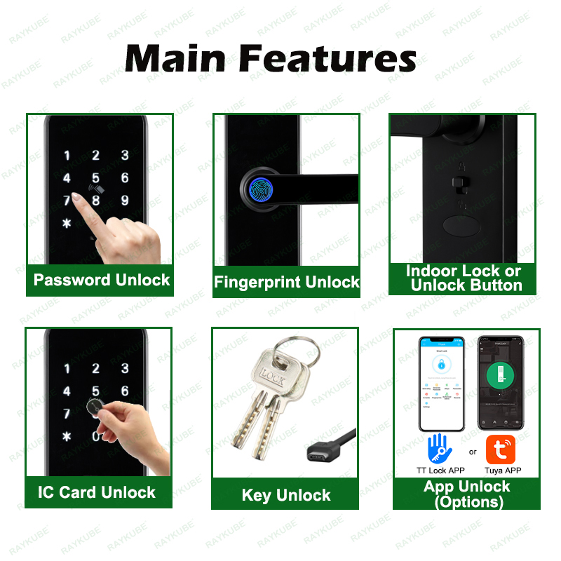 RAYKUBE K8 Smart Deurslot TTlo - Smart Home Website recensie en prijs