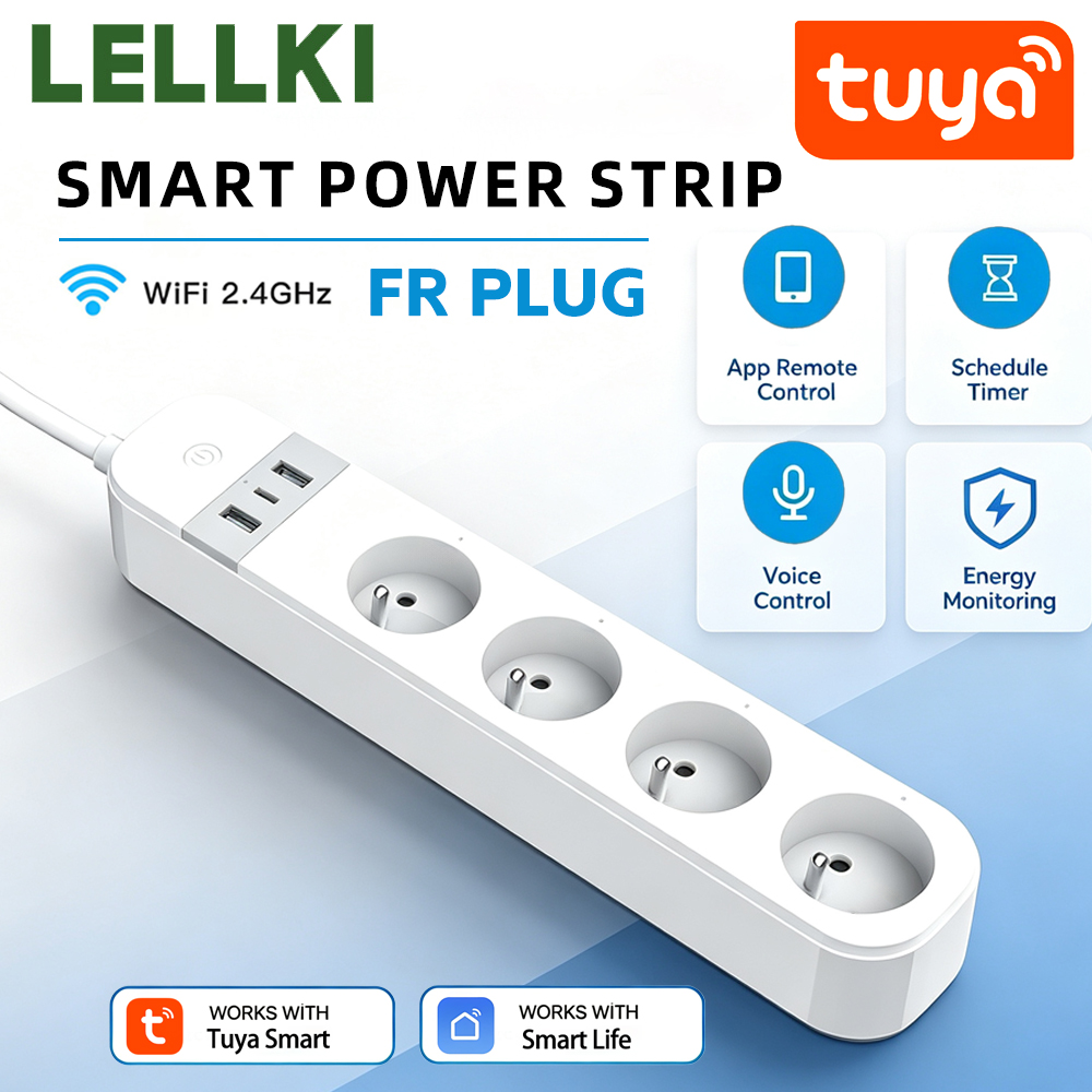 LELLKI FR WiFi Tuya Smart Powe - Smart Power Strip recensie en prijs
