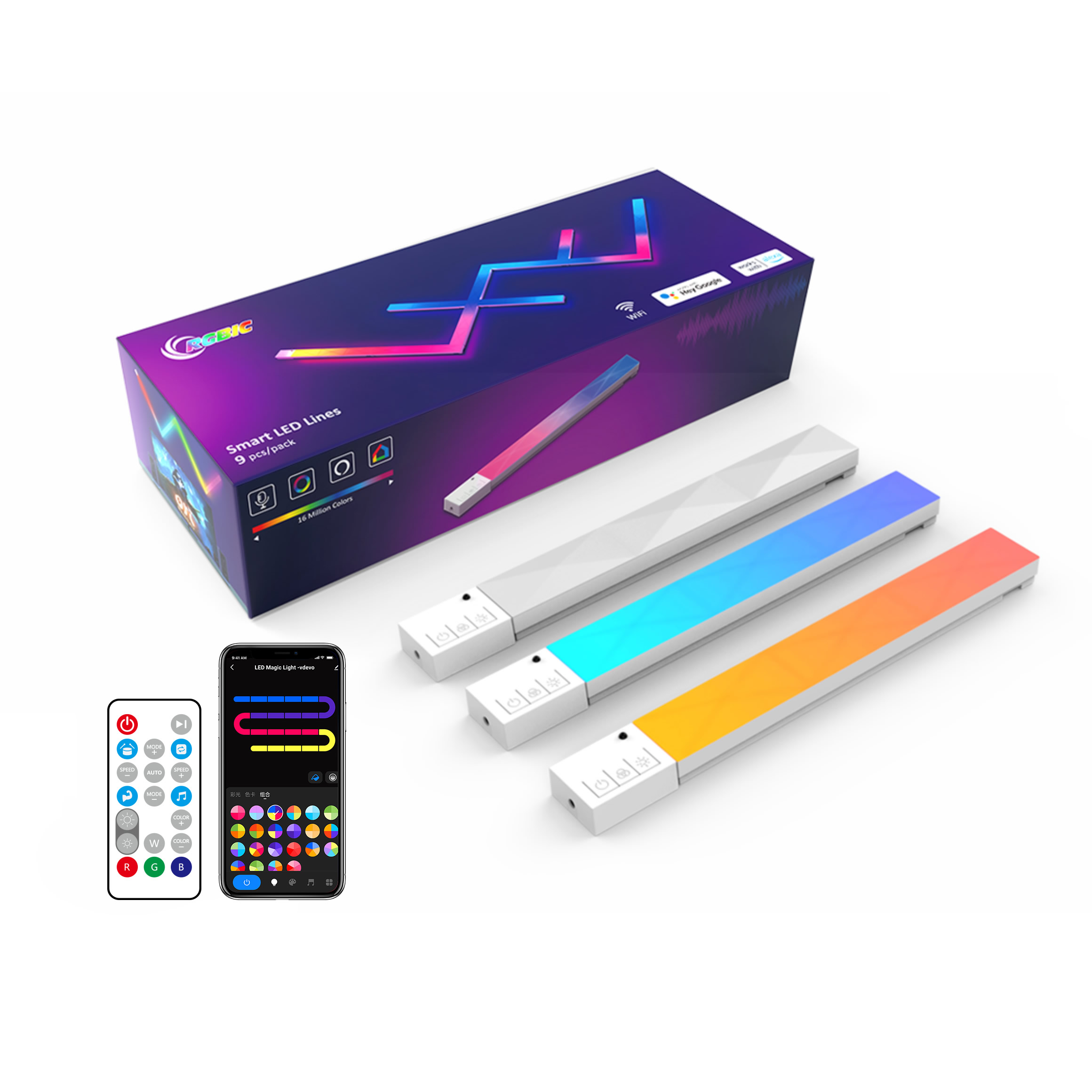 EE1 Splicing WiFi Muziek LED S - Smart Home Room recensie en prijs