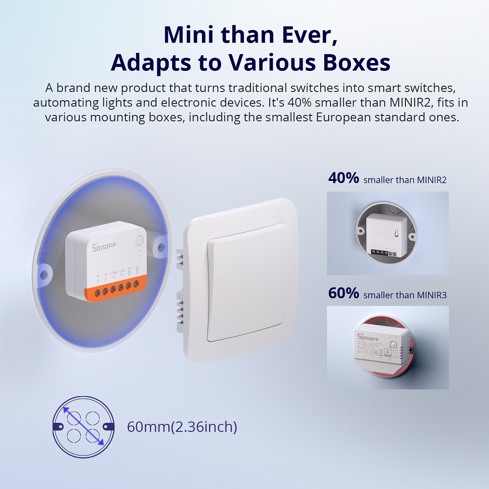 Sonoff Mini R4 Extreme Wifi Sm - Smart Home Button recensie en prijs